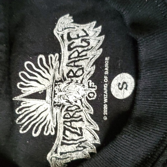 Wizard of Barge black long sleeves Tshirt size S - Picture 3 of 3